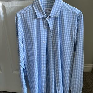 Mizzen + Main blue check Leeward Trim fit